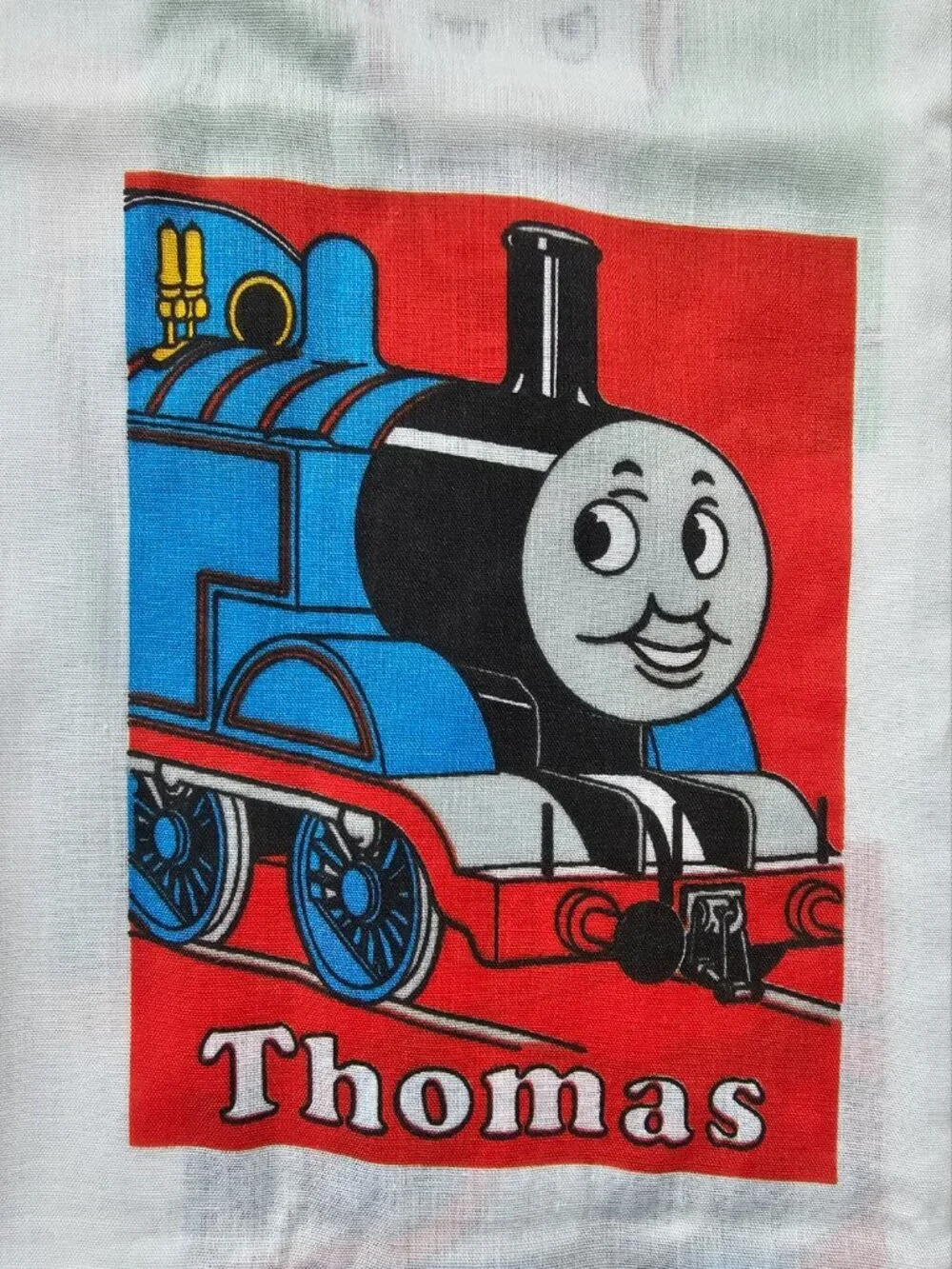 1992 Britt Allcroft Thomas the Train & Friends crib flat sheet